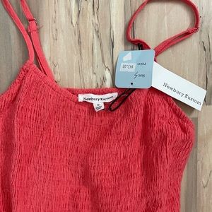 Newbury Kustom coral smocked dress